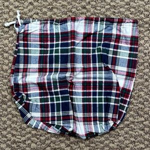Flannel Drawstring Bag